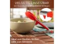 AVANA Kochzange 2er-Set Edelstahl Silikon Rot mit Standfuß Bild 5