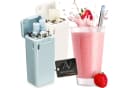 AVANA Trinkhalme 2er Set Edelstahl Silikon Schwarz Rosa Bild 2