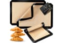 AVANA Backmatte Silikon 3er Set Schwarz Antihaft Bild 2