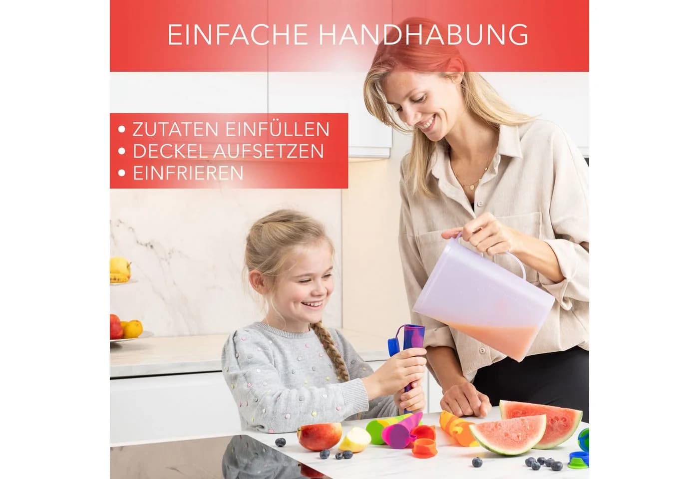AVANA Eisformen 6-tlg. Silikon BPA-frei Bunt - Bild 3