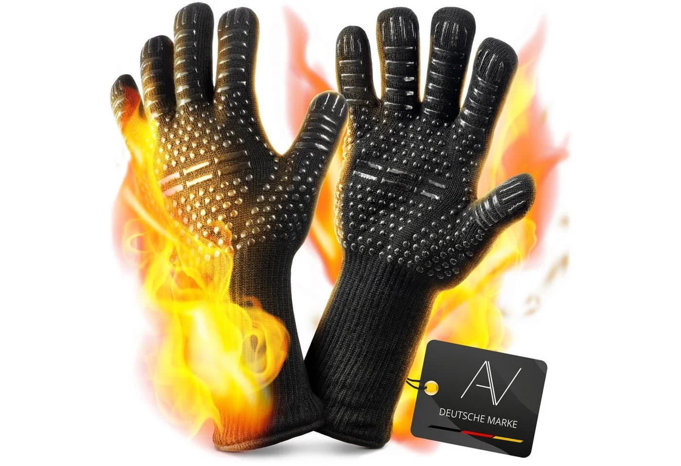 AVANA Grillhandschuhe Schwarz Hitzebeständig bis 800°C - Bild 2