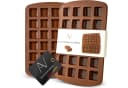AVANA Silikon Brownieform 24er Set Antihaft BPA-frei Braun Bild 2