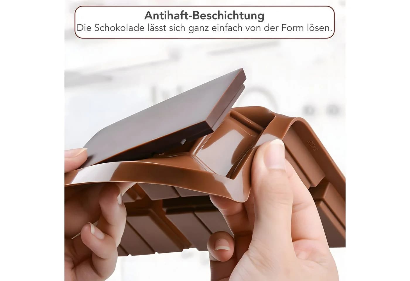 AVANA Schokoladenform Silikon Braun für 6 Tafeln - Bild 4