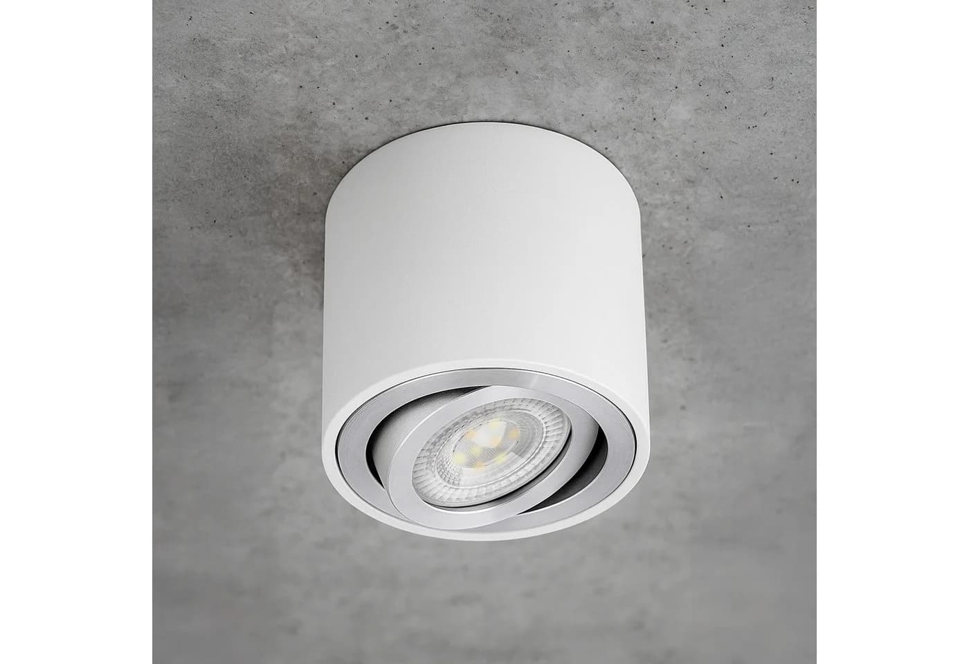 SSC-LUXon CELI-2W Aufbaustrahler schwenkbar weiß GU10 LED Spot