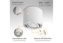 SSC-LUXon CELI-2W Aufbaustrahler schwenkbar weiß GU10 LED Spot Bild 3
