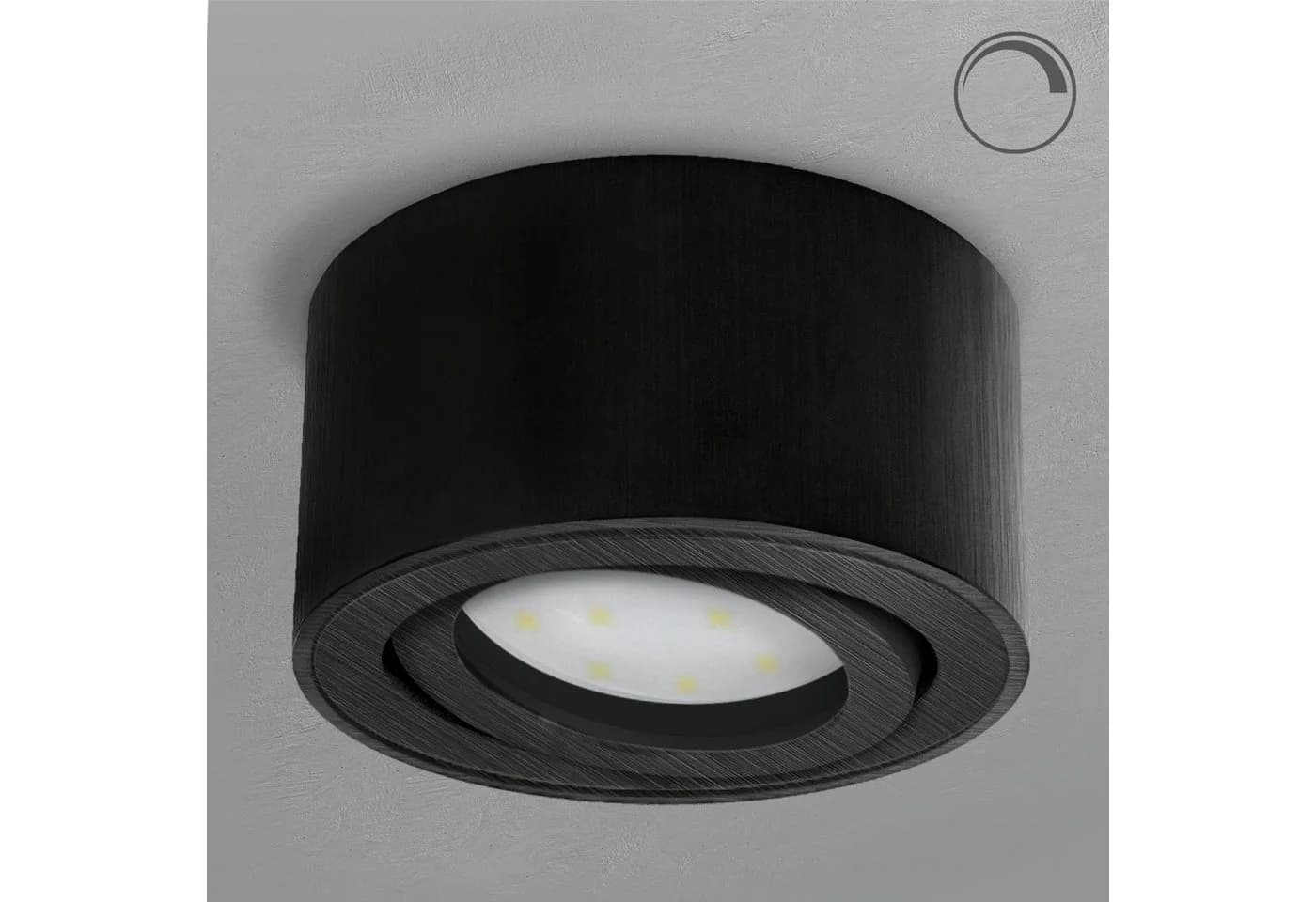 SSC-LUXon LED Aufbaustrahler CELI-1B Schwarz Dimmbar 6W - Bild 3