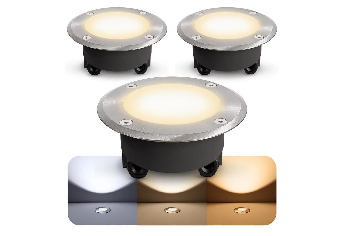 SSC-LUXon LED Gartenstrahler VISKOS Dimmbar IP67 Edelstahl Silber - Bild 2