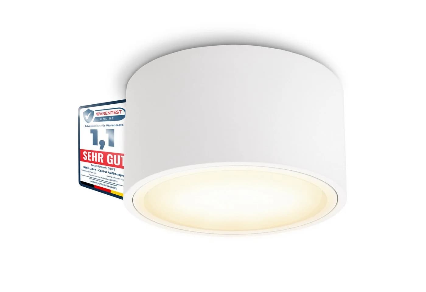 SSC-LUXon LED Aufbaustrahler CELI-X Weiß GX53 Flach