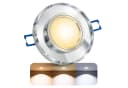 SSC-LUXon LED Einbaustrahler ALINA Glas Aluminium Silber GU10 Bild 2