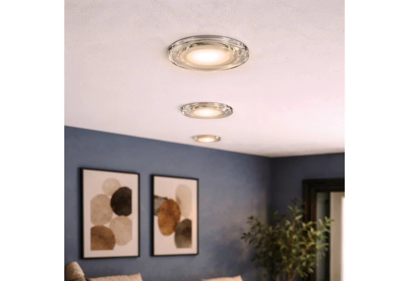 SSC-LUXon LED Einbaustrahler ALINA Glas Aluminium Silber GU10 - Bild 4