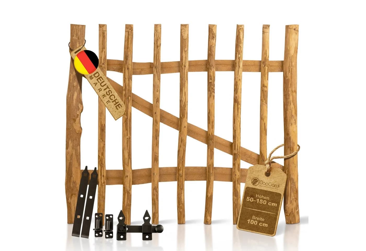 BooGardi Gartentor Haselnuss 100cm Breite - Bild 2