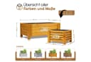 BooGardi Pflanzkasten Holz Dunkelbraun mit Vlies Bild 1
