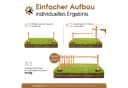 BooGardi Bauernzaun Haselnuss Bausatz Bild 4