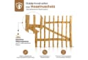 BooGardi Gartentor Staketentor Bausatz Haselnuss Holz Bild 3