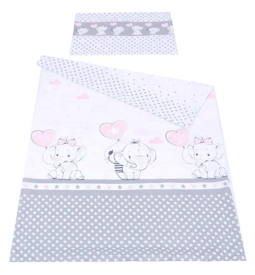 BabyLux Kinderbettwäsche 90x120 cm Rosa 100% Baumwolle - Bild 2