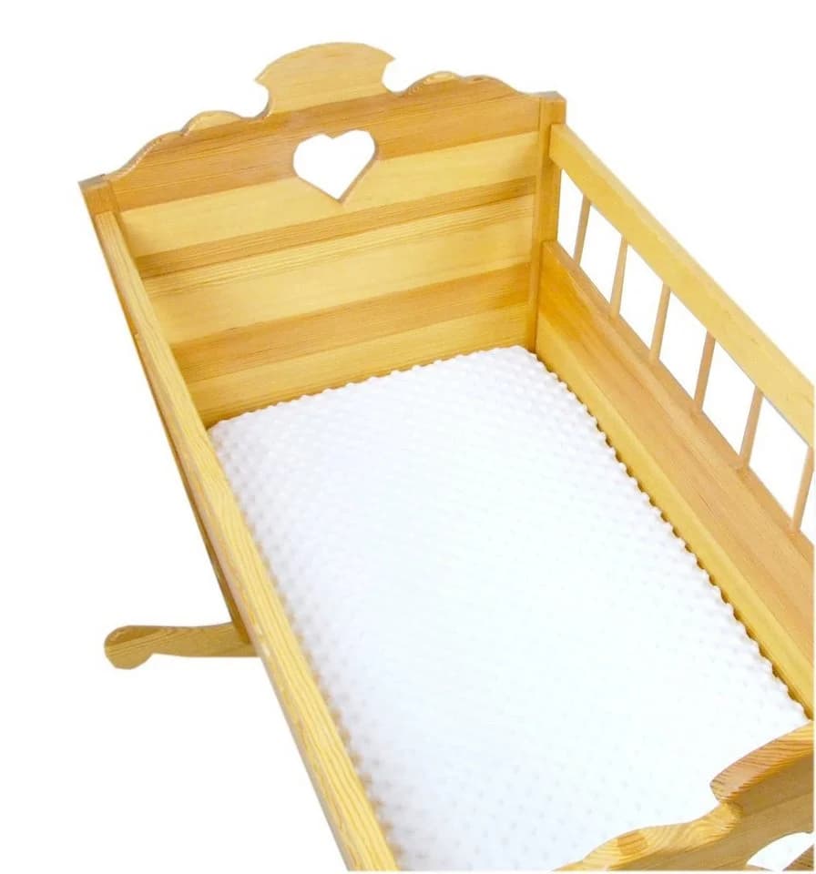 BabyLux Spannbettlaken Minky Weiß 40x90 cm - Bild 3