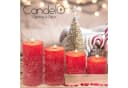 Candelo Stumpenkerze 4er Set Rustik Kerzen Adventskranz Rot Bild 3