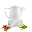 Sendez Teekanne aus Porzellan mit Glas-Stövchen Bild 5