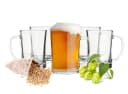 Sendez Bierglas-Set 6-tlg. mit Henkel 500ml Pressglas Bild 2