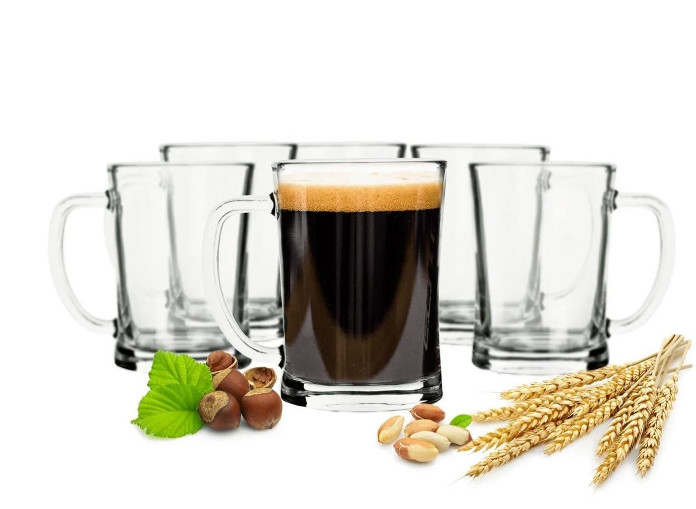Sendez Bierglas-Set 6-tlg. mit Henkel 500ml Pressglas - Bild 5