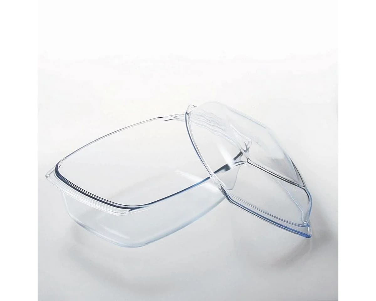Sendez Glasbräter 7L mit Deckel Rechteckig Borosilikatglas - Bild 5