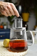 Sendez Teekanne 1,2L mit Edelstahl-Sieb & Stövchen Bild 5