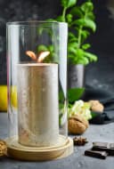 Sendez Windlicht 2 Glaszylinder mit Holzteller Bild 4