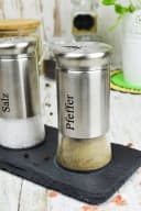 Sendez Salz- / Pfefferstreuer Set 3-tlg. mit Schieferplatte Bild 3