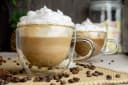 SendeZ Thermoglas 4-tlg. Doppelwandige Cappuccino Tassen mit Henkel 300ml Glas Bild 1