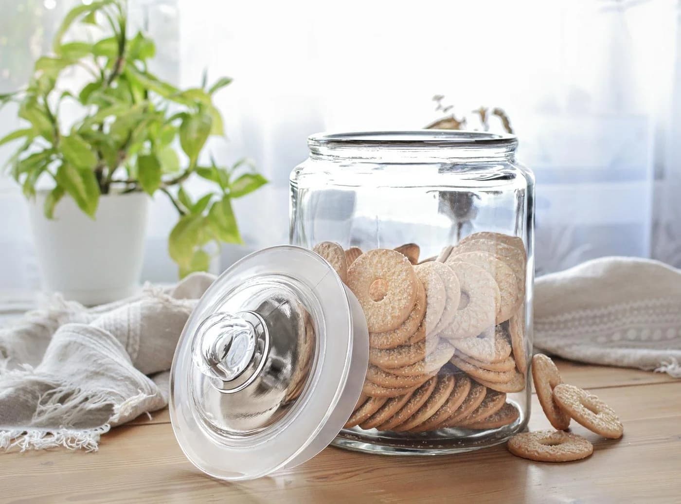 Sendez Vorratsglas 6L mit Deckel transparent Glasbehälter
