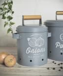 Sendez Vorratsdosen Set 3-teilig Grau mit Luftlöchern Bild 3