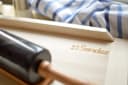 Sendez Backbrett 70x50 cm aus massivem Holz mit Anschlagleiste Bild 1