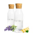 Sendez Wasserkaraffe 2er-Set 1L Glas mit Korkdeckel Bild 2