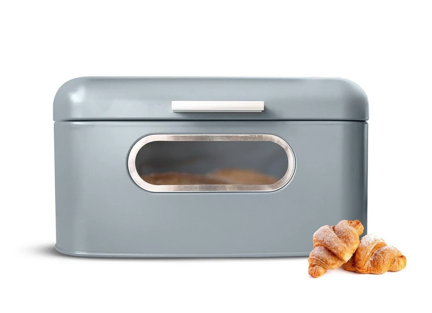 Sendez Brotkasten aus Metall mit Sichtfenster Grau - Bild 2