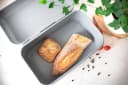 Sendez Brotkasten aus Metall mit Sichtfenster Grau Bild 3