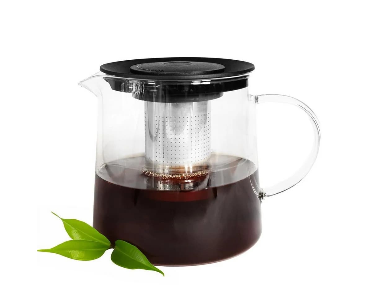 Sendez Teekanne 1,2L Borosilikatglas mit Edelstahlsieb - Bild 2