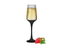 SendeS Sektglas 6-tlg. 210ml mit schwarzem Stiel Bild 1