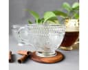 Sendez Cappuccinotasse 6-tlg. Relief Glas 430ml Transparent Bild 1