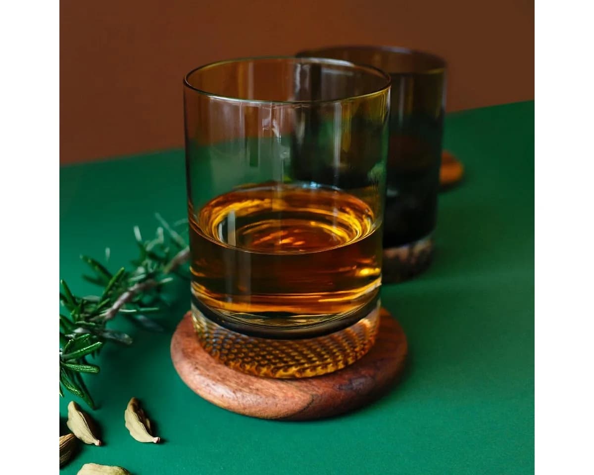Sendez 6er Set Whiskygläser Bunt Glas Modern