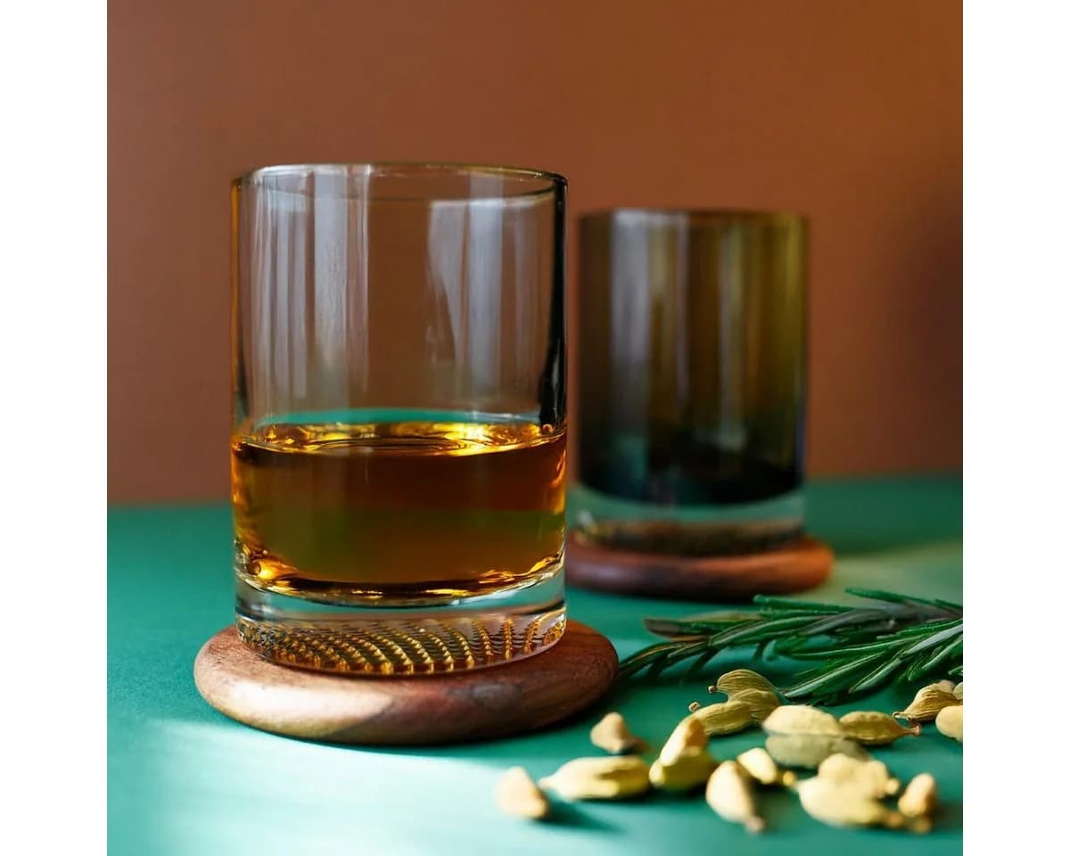 Sendez 6er Set Whiskygläser Bunt Glas Modern - Bild 3
