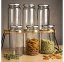 Sendez Einmachglas 6er Set 1 Liter Glas Vorratsgläser Transparent Bild 1