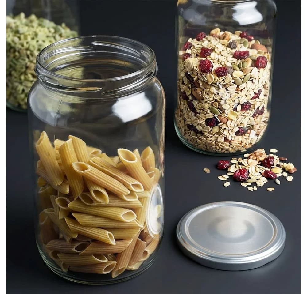 Sendez Einmachglas 6er Set 1 Liter Glas Vorratsgläser Transparent - Bild 4
