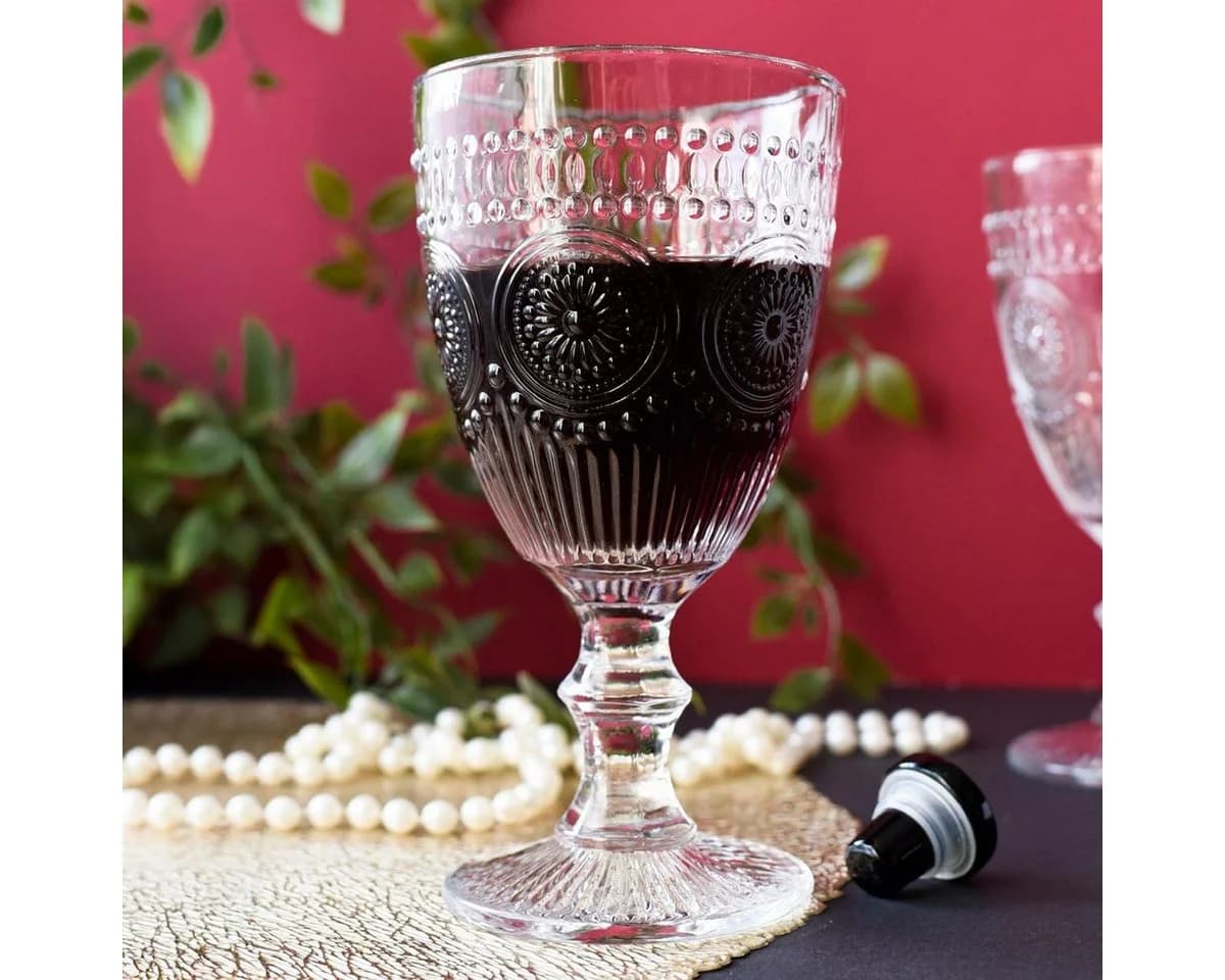 Sendez Weinglas 6-tlg. 310ml auf Fuß Sonne Weißweingläser Rotweingläser Glas - Bild 4