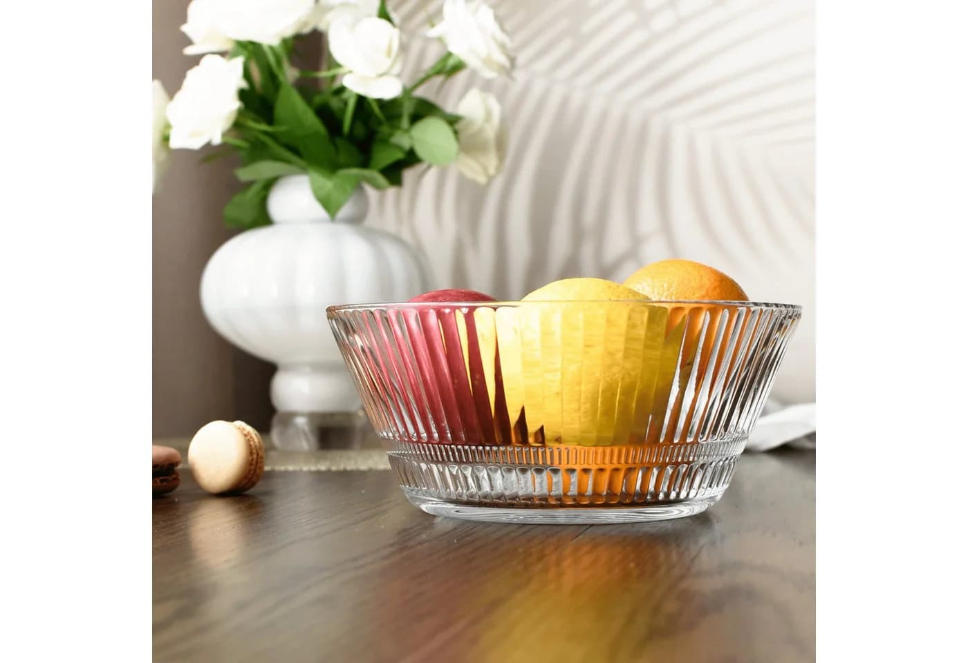Sendez Schale 2,1 L Glas Relief 22 cm
