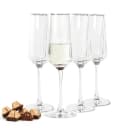 Sendez Sektglas 4er Set 250 ml geriffelt Glas Bild 2