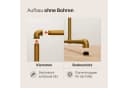 pamo. design Kleiderständer LAS gold - Freistehende Garderobe Bild 5