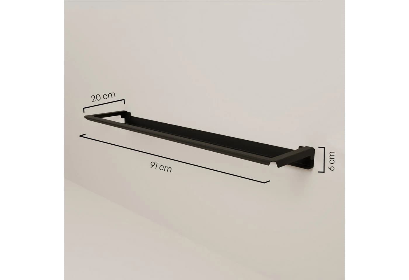 pamo. design Schuhregal Wandmontage Schwarz Minimalistisch