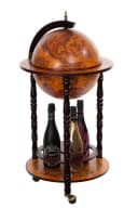 BIRENDY Barwagen Globusbar Antikbraun Eukalyptus Bild 5