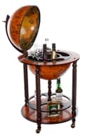 BIRENDY Riesige Globus Barwagen Hausbar mit Rollen Eukalyptus Bild 2