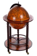BIRENDY Riesige Globus Barwagen Hausbar mit Rollen Eukalyptus Bild 4